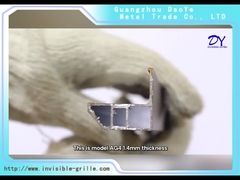 AG4 1.4mm με 304 βίδες με τα μπλε διπλά μαξιλαριών αόρατα κάγκελα μπαλκονιών ασφάλειας αντιοξειδωτικά