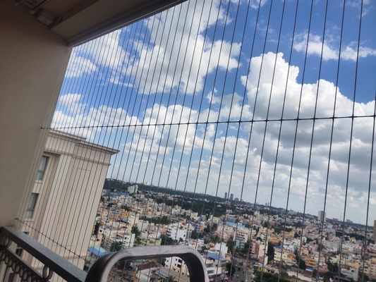 Στυλάτο ClearView πλευρικό κάλυμμα κατακόρυφο νάιλον ατσάλινο σύρμα σχοινί ατσάλινα καλώδια παράθυρο αόρατο πλέγμα