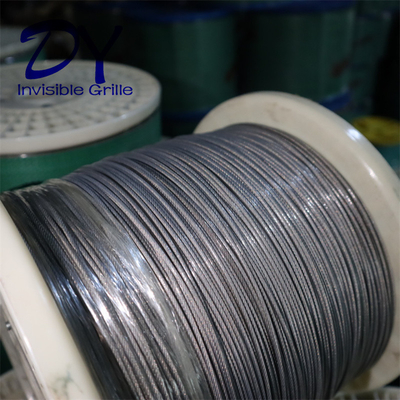 316 Wire 2.0mm Αόρατη ασπίδα μπαλκόνι με προστασία από νάιλον