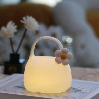 DIY δημιουργικό δώρο τσάντα σιλικόνης λαμπτήρα χτυπήματα με χρόνο Πλακέτα διακόσμηση κλινήρι ατμόσφαιρα Κοιμόνιο νυχτερινό φως