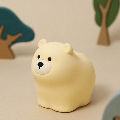 OEM Led Cute Cartoon Silicone Bear Sleep Lamp Usb επαναφορτιζόμενο νυχτερινό λαμπτήρα υπνοδωμάτιο μωρού Νυχτερινό φως πλάι στο κρεβάτι