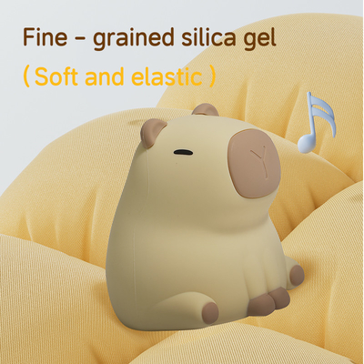 Δημιουργικό Capybara LED νυχτερινό φως Cute Σιλικόνη Πλακέτο Πλακέτο για το δωμάτιο των παιδιών έξυπνο σπίτι δώρο