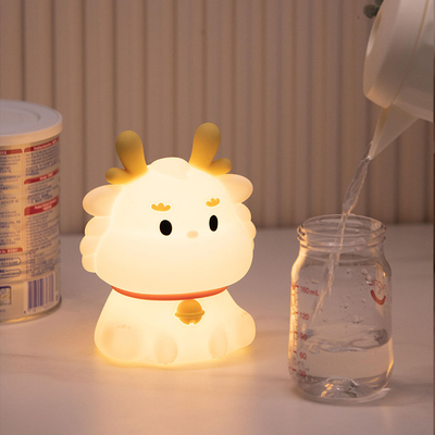 LED USB επαναφορτιζόμενο Dimming Dragon Touch Καρτούν Καλή διακόσμηση κρεβατοκάμαρας Σιλικόνιο baby loung Table Lamp νυχτερινό φως