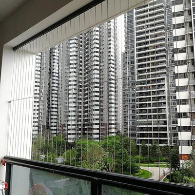 Ανεμπόδιστη θέα στη φύση Αόρατη σχάρα μπαλκόνι με ανθεκτικά 304/316 ατσάλινα καλώδια