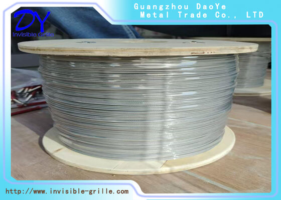 2.0mm 316 Ατσάλινο σύρμα πολυώροφο κτίριο Βαλκόνι/Παράθυρο Αόρατη Σωτήριος Διάφραξη