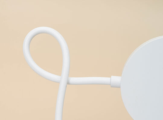 Εμπορικό Παιδιά Σύγχρονο LED Δισκόφωνας λαιμό Clip-On Touch Control USB επαναφορτιζόμενο Λευκό νυχτερινό φως για τη μελέτη των φοιτητών