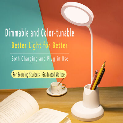 Μοντέρνο Απλό Κάτοχος Στυλό Επιτραπέζιο Φωτιστικό LED Επαναφορτιζόμενο Plug-in Προστασία Ματιών Φωτιστικό Μελέτης Φοιτητικής Εστίας Φωτιστικό Ανάγνωσης Αφής