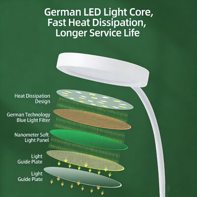 Μοντέρνο Απλό Κάτοχος Στυλό Επιτραπέζιο Φωτιστικό LED Επαναφορτιζόμενο Plug-in Προστασία Ματιών Φωτιστικό Μελέτης Φοιτητικής Εστίας Φωτιστικό Ανάγνωσης Αφής