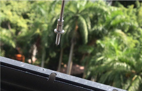 3mm τροχιά σιδηροτροχιά μπαλκόνι σχάρες με χωρητικότητα 100kg μπαλκόνι τροχιά σχάρα