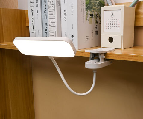 Modern Touch Table Lamps with Flexible Clip Dimming Desk Lamp-Battery Powered for Reading & Study Decorative Clamps