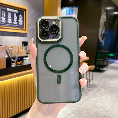 Fashion Magnetic Semi-transparent Phone Case Shock-proof iPhone 17