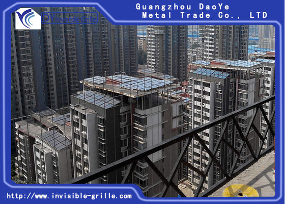 Αόρατα κάγκελα ασφάλειας καλωδίων αλουμινίου συνήθειας εκτιμημένα πυρκαγιά