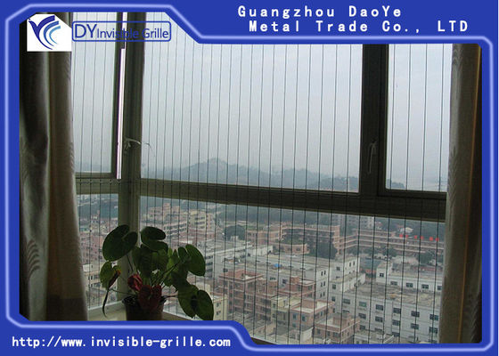 Αντιοξειδωτικά ασφαλή αόρατα κάγκελα μπαλκονιών για τα παιδιά