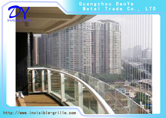 Αόρατα κάγκελα 316 παραθύρων πρότυπα καλωδίων ΜΒ ανοξείδωτου